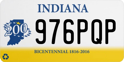 IN license plate 976PQP