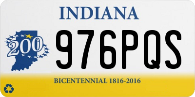 IN license plate 976PQS