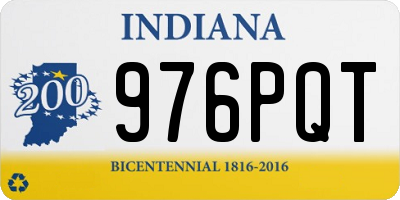 IN license plate 976PQT