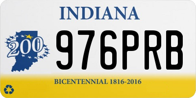IN license plate 976PRB