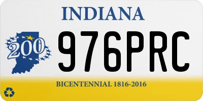 IN license plate 976PRC
