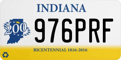 IN license plate 976PRF