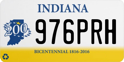 IN license plate 976PRH