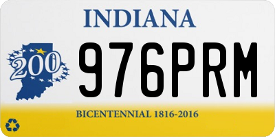 IN license plate 976PRM