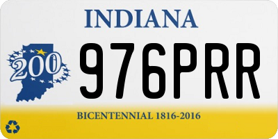 IN license plate 976PRR