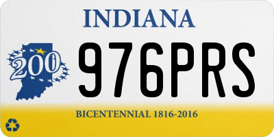 IN license plate 976PRS