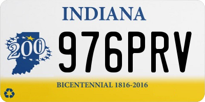 IN license plate 976PRV