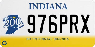 IN license plate 976PRX