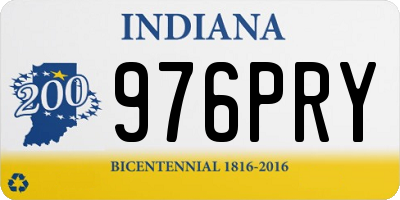 IN license plate 976PRY