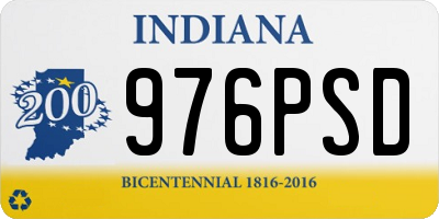 IN license plate 976PSD