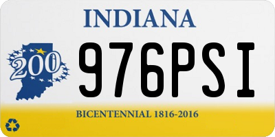 IN license plate 976PSI