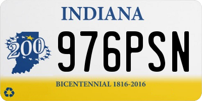 IN license plate 976PSN