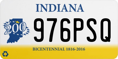 IN license plate 976PSQ