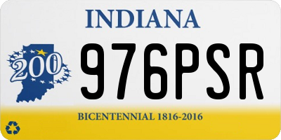 IN license plate 976PSR