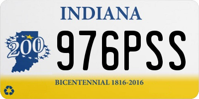 IN license plate 976PSS