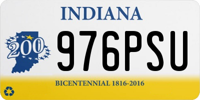 IN license plate 976PSU