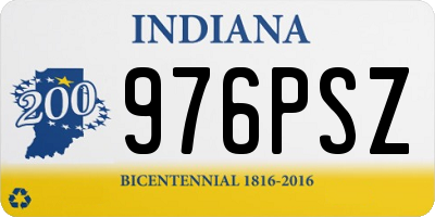 IN license plate 976PSZ