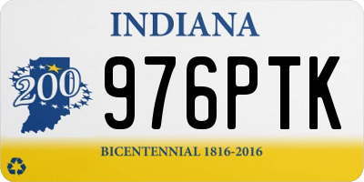 IN license plate 976PTK