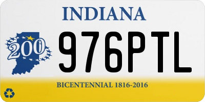 IN license plate 976PTL