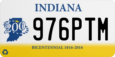 IN license plate 976PTM