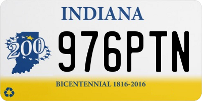 IN license plate 976PTN