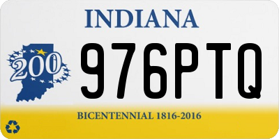 IN license plate 976PTQ