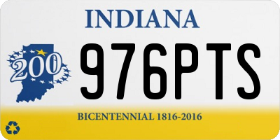 IN license plate 976PTS