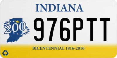 IN license plate 976PTT