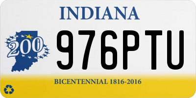 IN license plate 976PTU