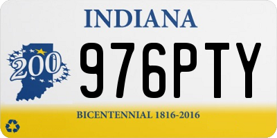 IN license plate 976PTY