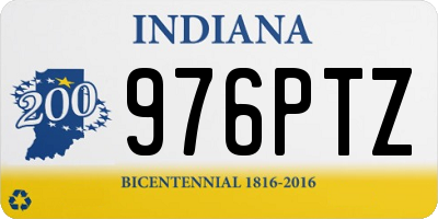 IN license plate 976PTZ