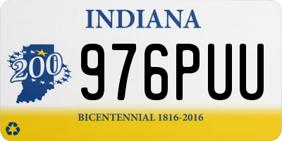 IN license plate 976PUU