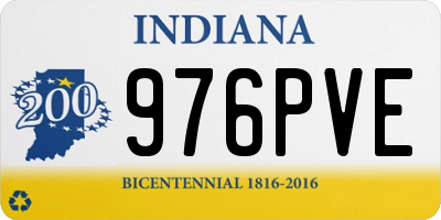 IN license plate 976PVE