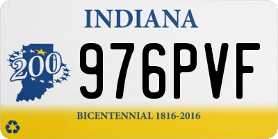 IN license plate 976PVF