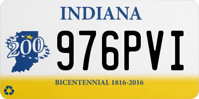 IN license plate 976PVI