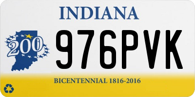 IN license plate 976PVK