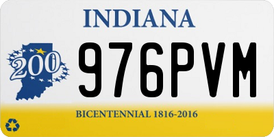 IN license plate 976PVM