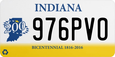 IN license plate 976PVO
