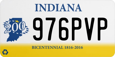 IN license plate 976PVP