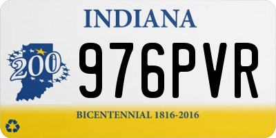 IN license plate 976PVR