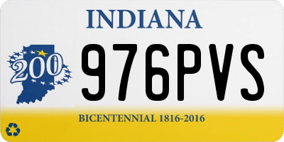 IN license plate 976PVS