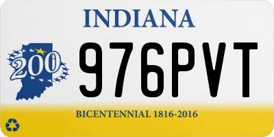 IN license plate 976PVT