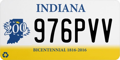 IN license plate 976PVV