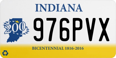 IN license plate 976PVX