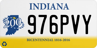 IN license plate 976PVY