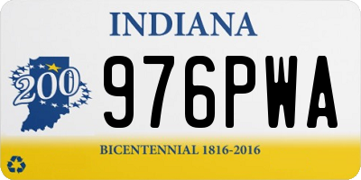 IN license plate 976PWA