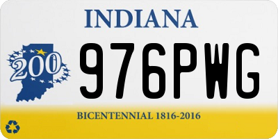 IN license plate 976PWG