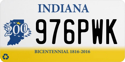 IN license plate 976PWK