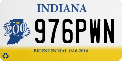IN license plate 976PWN