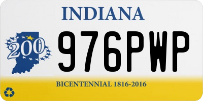 IN license plate 976PWP